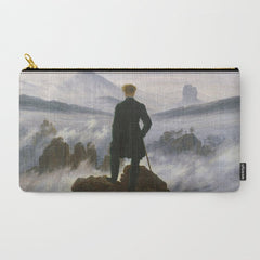 "Wanderer above the Sea of Fog" ("Der Wanderer ��ber dem Nebelmeer") by Caspar David Friedrich, circa 1817  Carry All Pouch