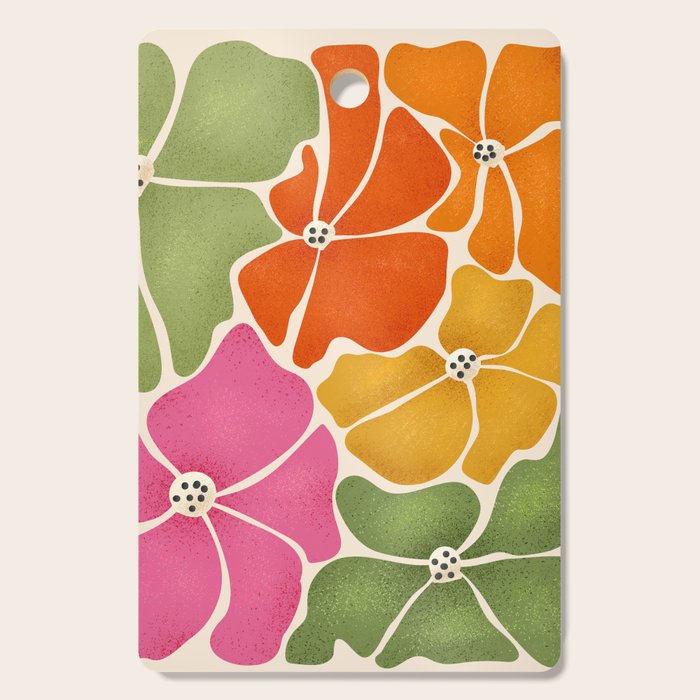 70's Florals Cutting Board
