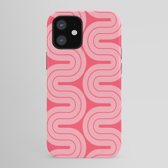 70s Throwback Wavy Stripes Pattern iPhone Case