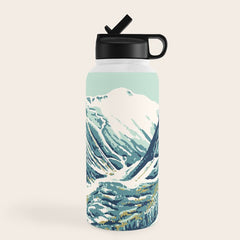 2021 Ski Stowe Vermont Vintage Poster  Water Bottle