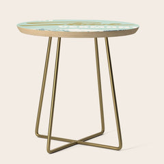 2021 Ski Stowe Vermont Vintage Poster  Side Table
