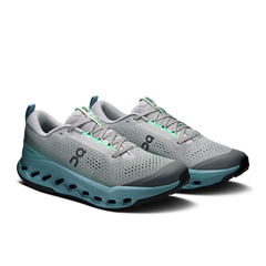 On Running Men's Cloudsurfer Trail 2 Shoes - Platinum / Tide