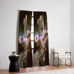 Champagne Diet' Marie Antoinette  Window Curtain