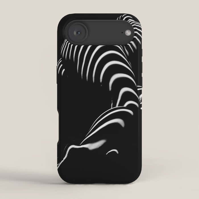 0774-AR BBW Sensual Legs Hips and Ass of a Large Woman Big Beautiful Art Nude Black and White iPhone Case