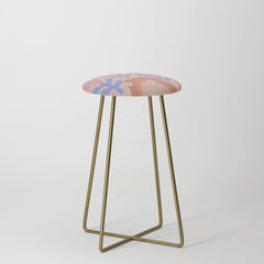 70s Retro Floral vibe Stool