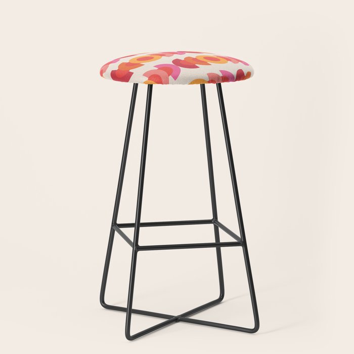 70's pattern no1 Stool