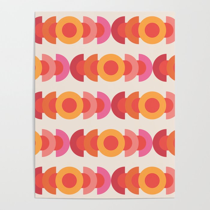 70's pattern no1 Poster