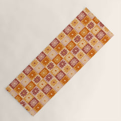 70's Daisy Bloom  Yoga Mat