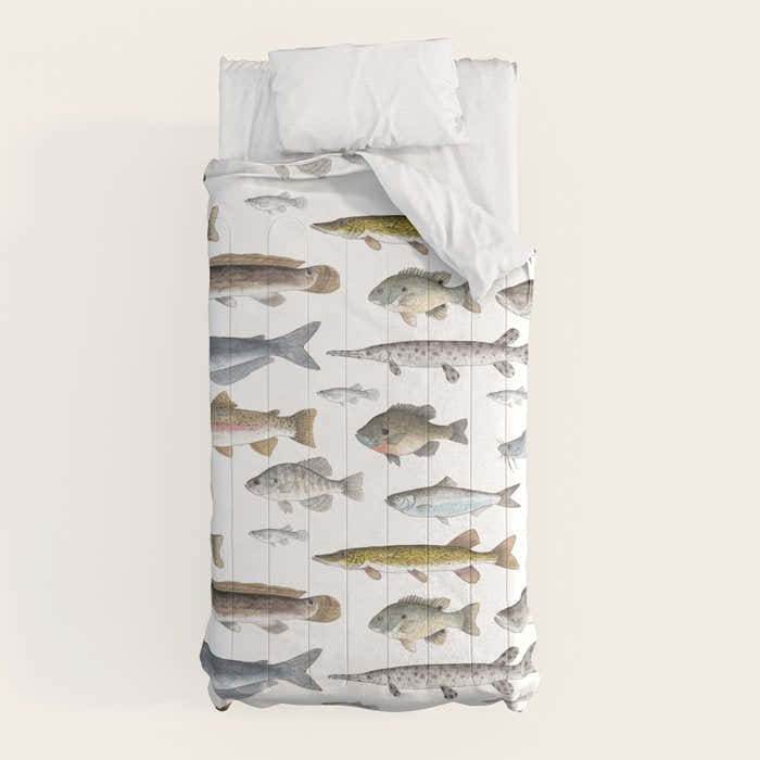 A Few Freshwater Fish Comforter