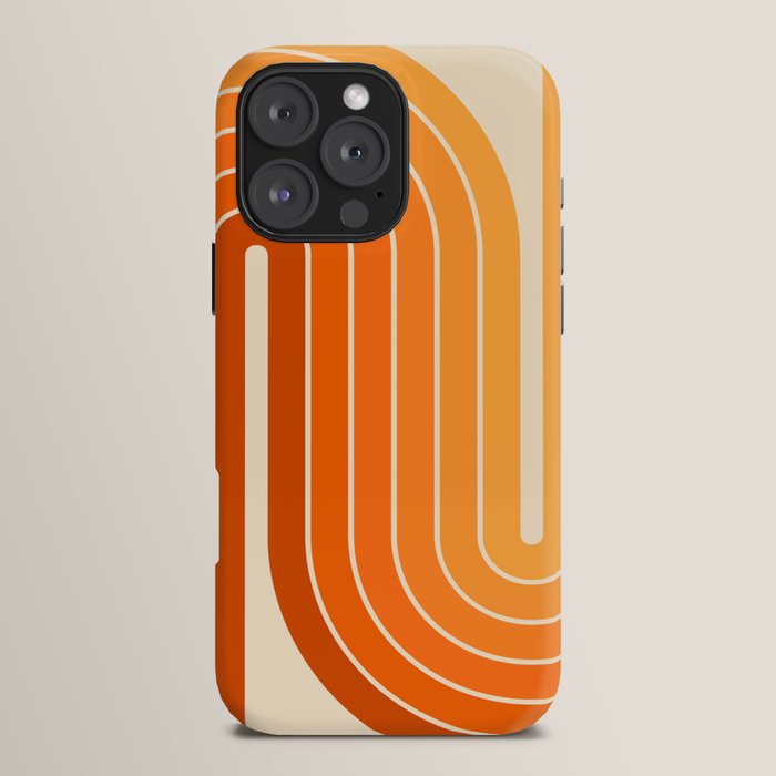 70s Retro Vintage Style Minimal Design 553 iPhone Case