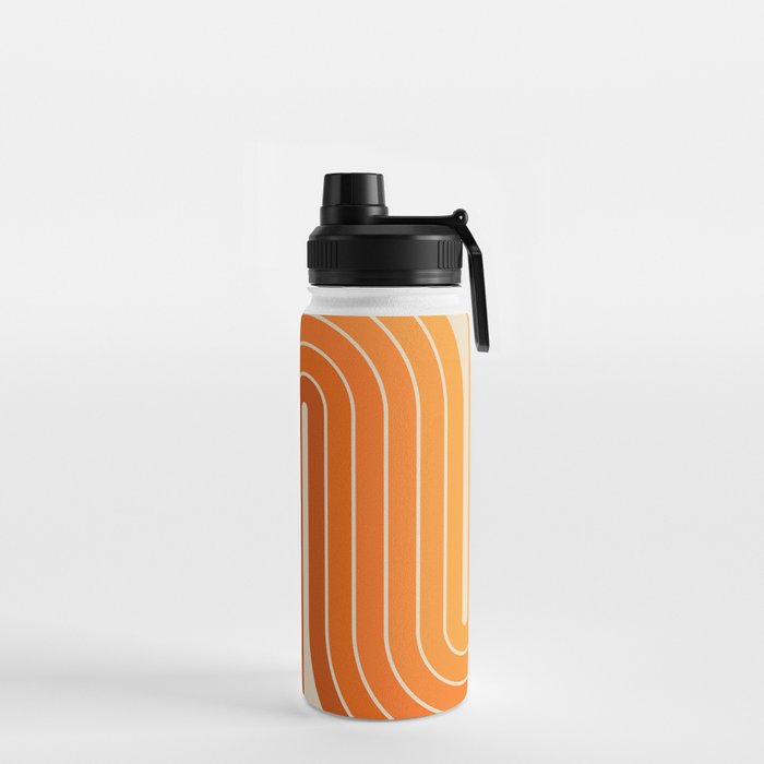 70s Retro Vintage Style Minimal Design 553 Water Bottle