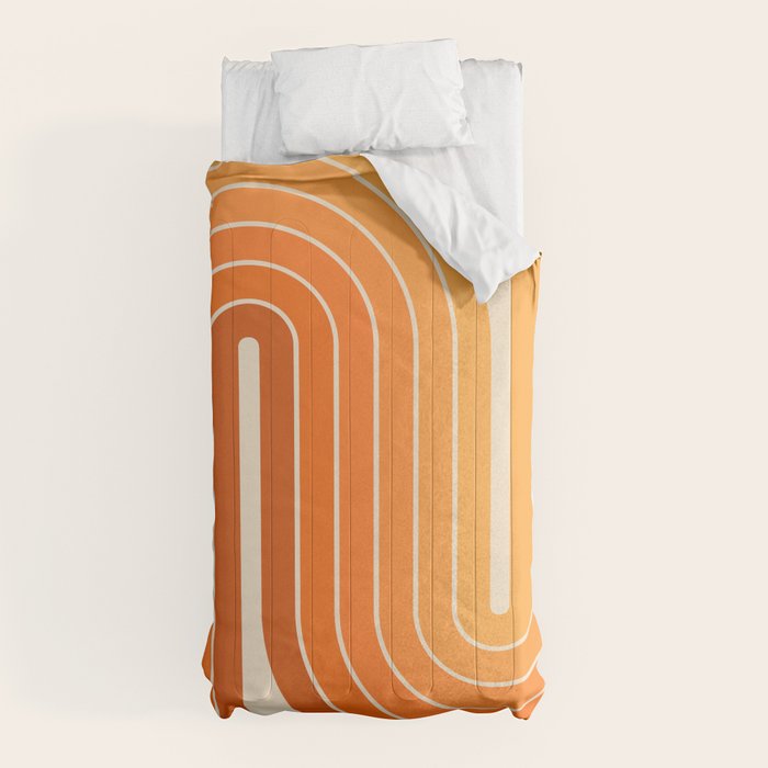 70s Retro Vintage Style Minimal Design 553 Comforter