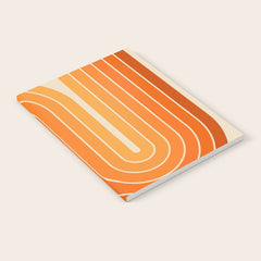 70s Retro Vintage Style Minimal Design 553 Notebook