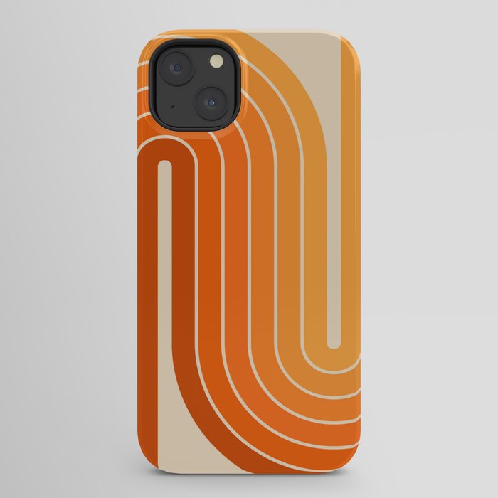 70s Retro Vintage Style Minimal Design 553 iPhone Case