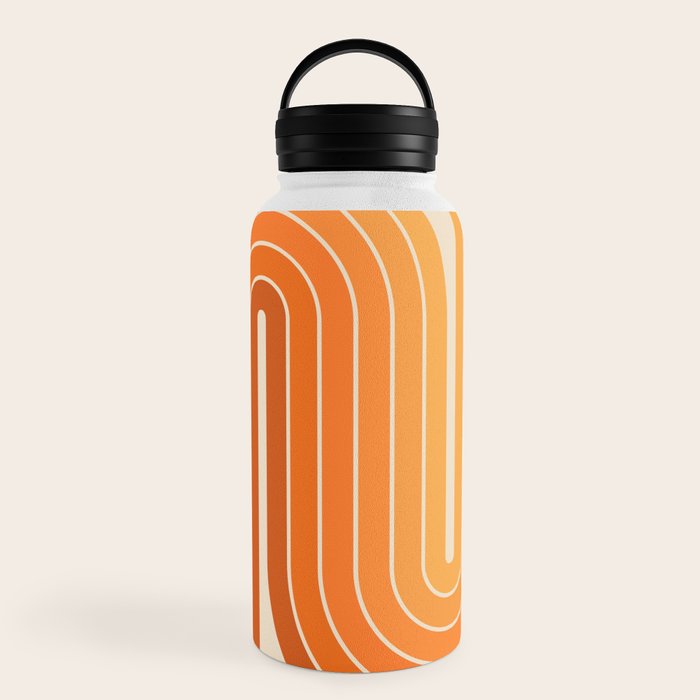 70s Retro Vintage Style Minimal Design 553 Water Bottle