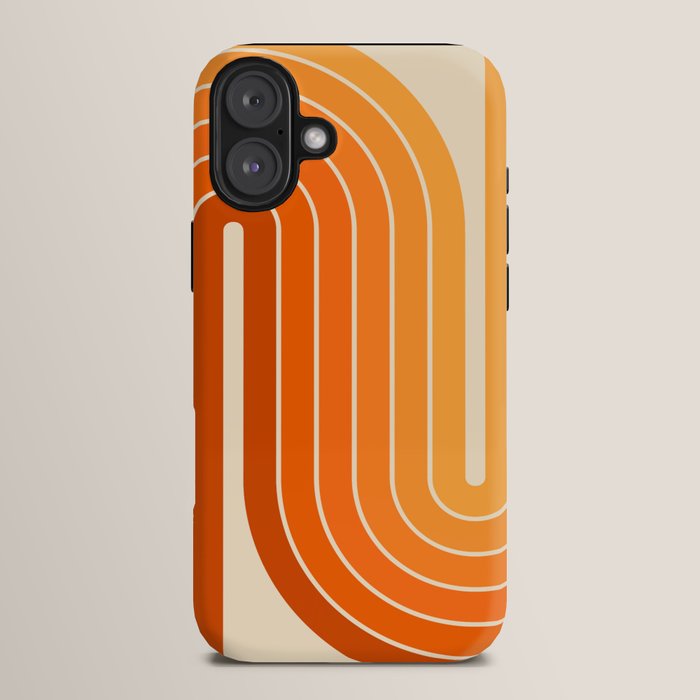 70s Retro Vintage Style Minimal Design 553 iPhone Case