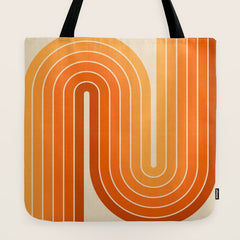 70s Retro Vintage Style Minimal Design 553 Tote Bag