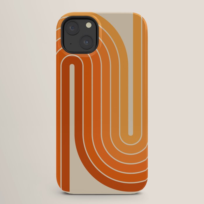 70s Retro Vintage Style Minimal Design 553 iPhone Case