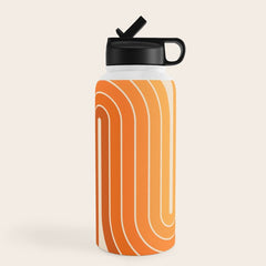 70s Retro Vintage Style Minimal Design 553 Water Bottle