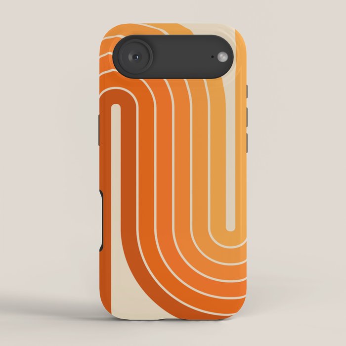 70s Retro Vintage Style Minimal Design 553 iPhone Case