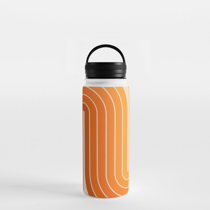 70s Retro Vintage Style Minimal Design 553 Water Bottle