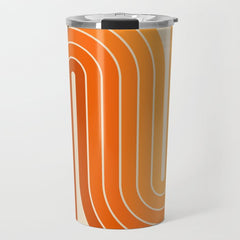 70s Retro Vintage Style Minimal Design 553 Travel Mug