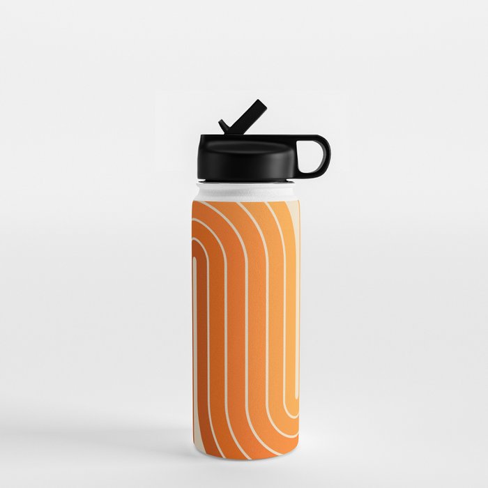 70s Retro Vintage Style Minimal Design 553 Water Bottle