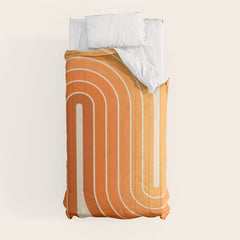 70s Retro Vintage Style Minimal Design 553 Comforter