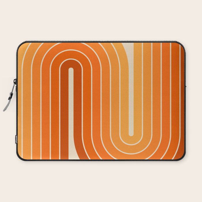 70s Retro Vintage Style Minimal Design 553 Laptop Sleeve