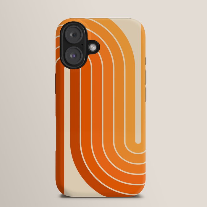 70s Retro Vintage Style Minimal Design 553 iPhone Case
