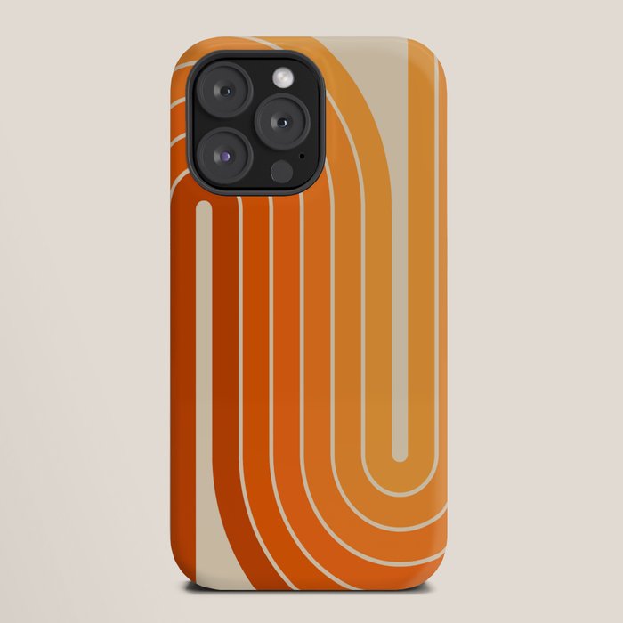 70s Retro Vintage Style Minimal Design 553 iPhone Case