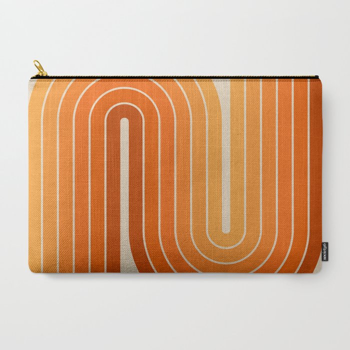 70s Retro Vintage Style Minimal Design 553 Carry All Pouch