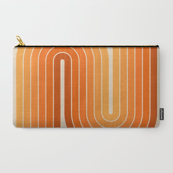70s Retro Vintage Style Minimal Design 553 Carry All Pouch