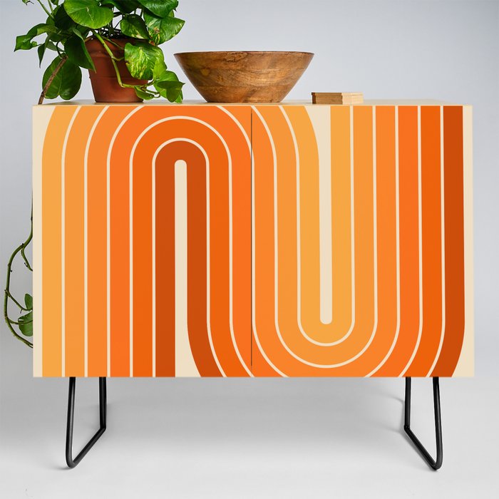70s Retro Vintage Style Minimal Design 553 Credenza