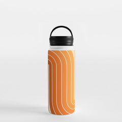 70s Retro Vintage Style Minimal Design 553 Water Bottle