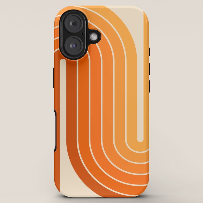 70s Retro Vintage Style Minimal Design 553 iPhone Case