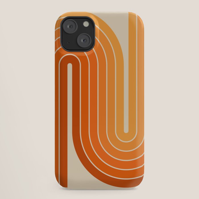 70s Retro Vintage Style Minimal Design 553 iPhone Case