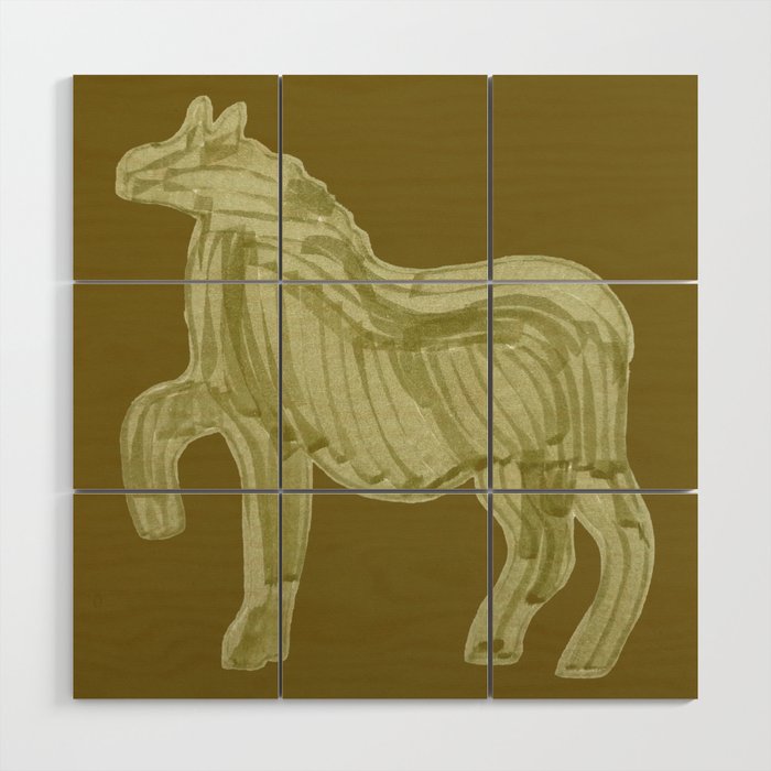 A Horse Says Hello Wood Wall Art