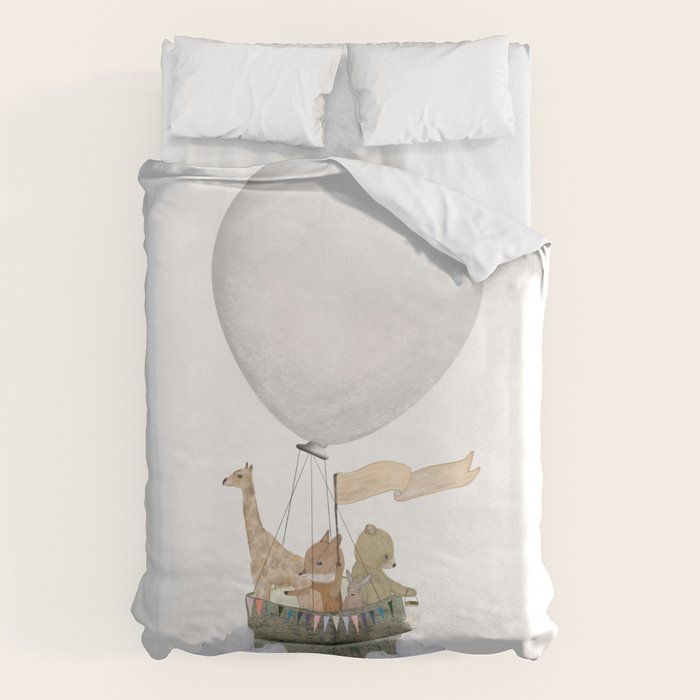 a little balloon adventure Duvet Cover