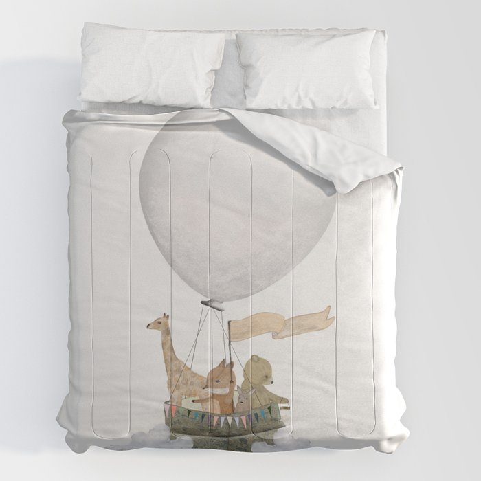 a little balloon adventure Comforter