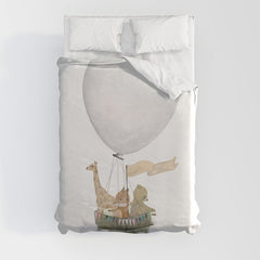 a little balloon adventure Duvet Cover