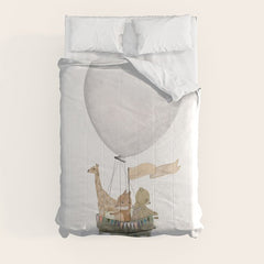 a little balloon adventure Comforter