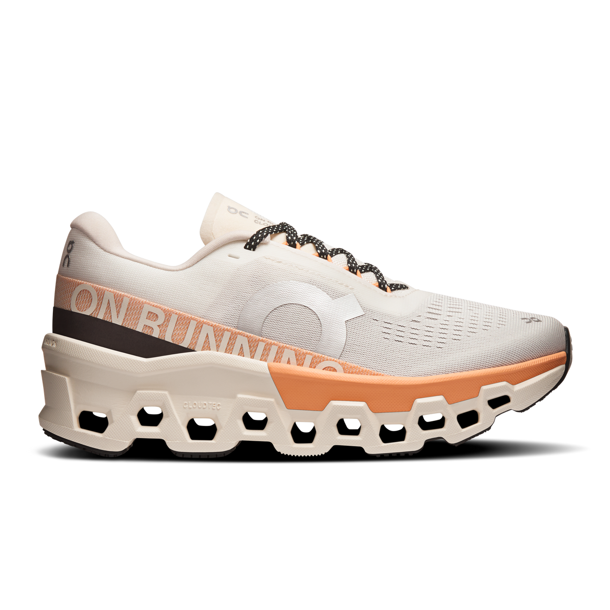 On Running Women's Cloudmonster 2 Shoes - Ivory / Tangerine