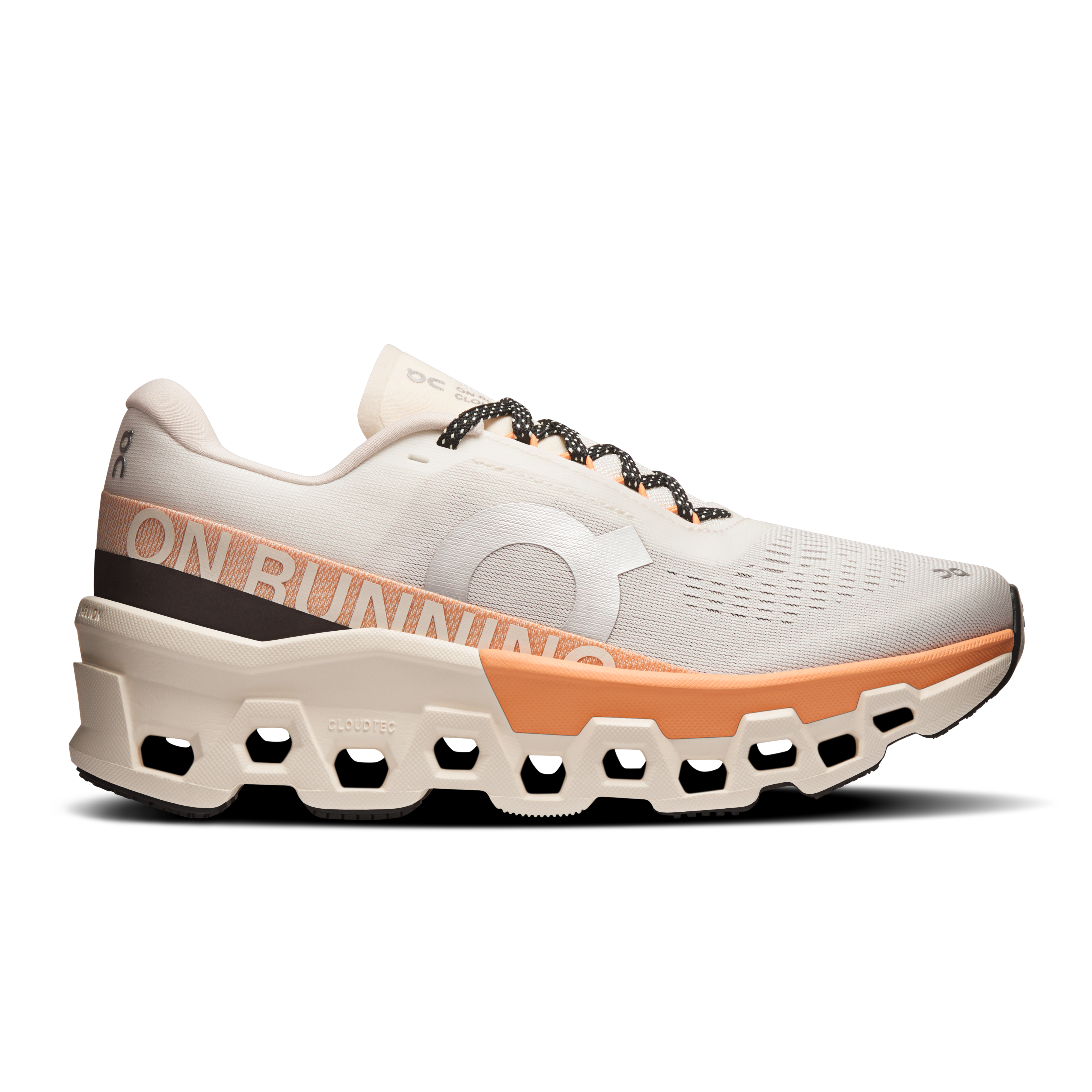 On Running Women's Cloudmonster 2 Shoes - Ivory / Tangerine