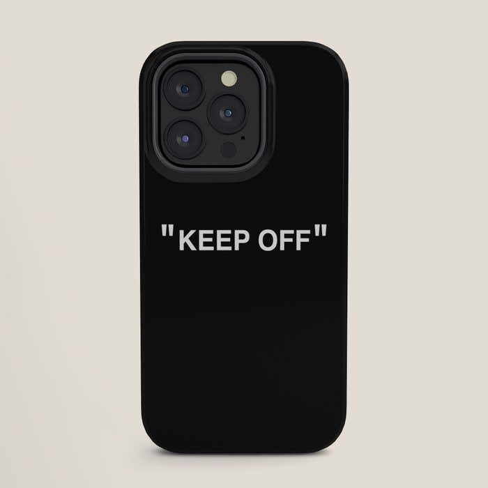 "KEEP OFF" Dark Edition iPhone Case