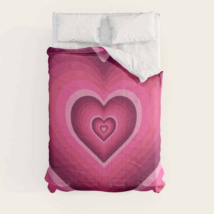 70's Heart Comforter