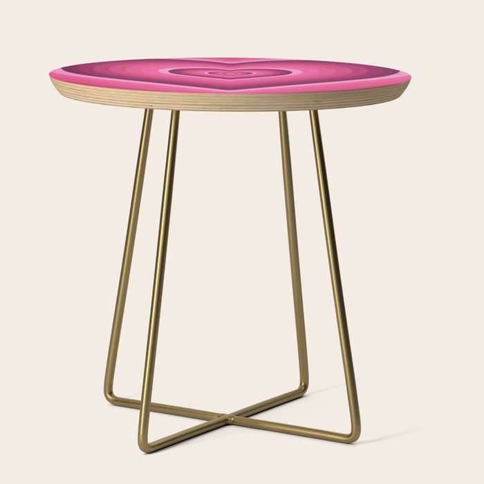 70's Heart Side Table