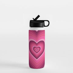 70's Heart Water Bottle