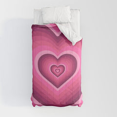 70's Heart Comforter