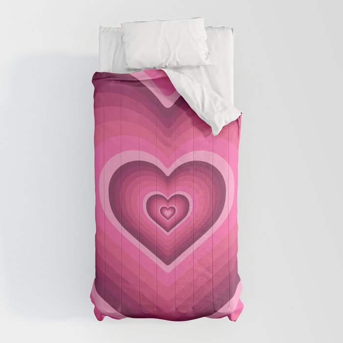 70's Heart Comforter